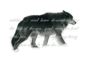 Image of Mary Anne Barkhouse's 2011 artwork Dominion, an ink jet print on Somerset paper